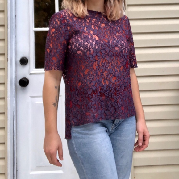 Zara Lace Shirt - Picture 2 of 10